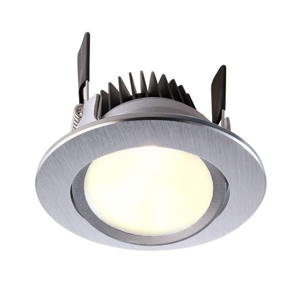Deko-Light COB 68 CCT 8W silberfarben gebürstet
