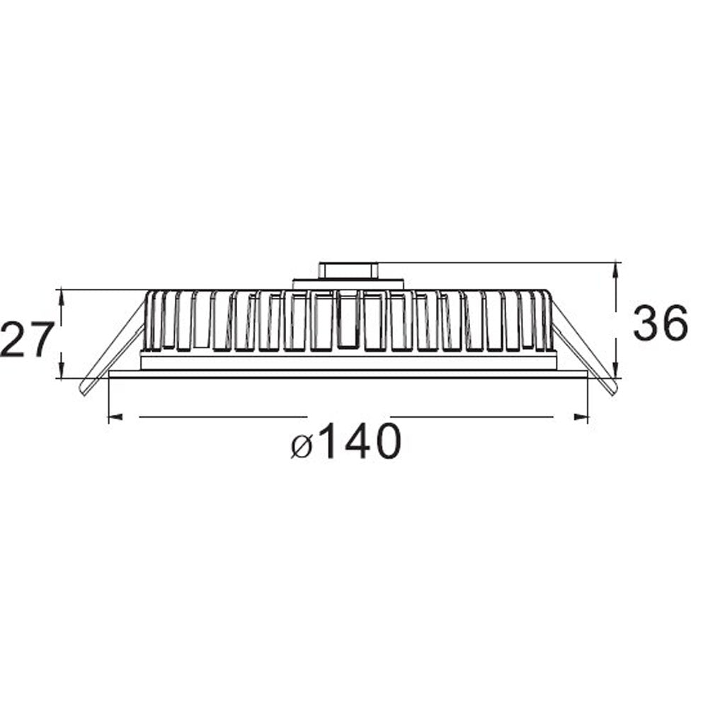 Deko-Light Downlight / Deckeneinbaustrahler Panel Round III 12 12,5W 4000K 1320lm ws