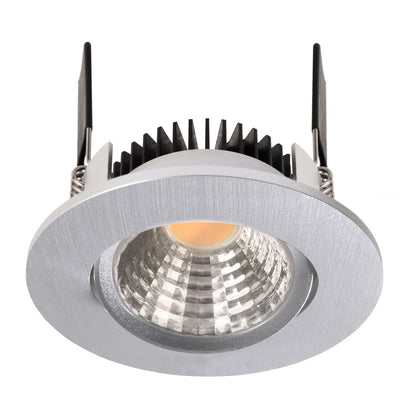 Deko-Light COB-68-350mA-4000K-rund 6W silberfarben gebürstet