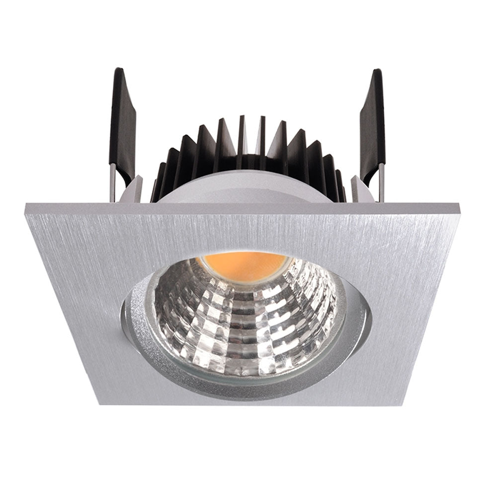 Deko-Light COB-68-350mA-4000K-eckig 6W silberfarben gebürstet