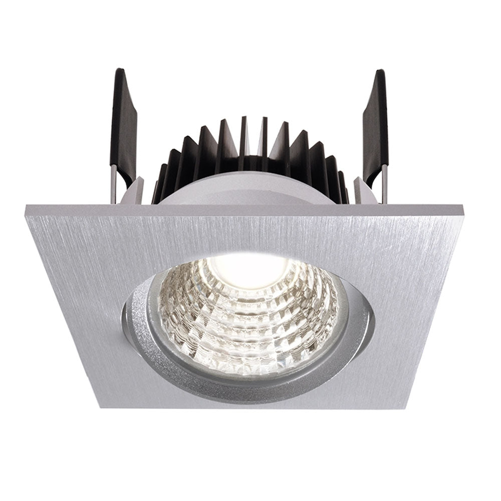 Deko-Light COB-68-350mA-4000K-eckig 6W silberfarben gebürstet