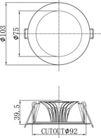 Deko-Light Reticuli 3 colour 10W Weiß
