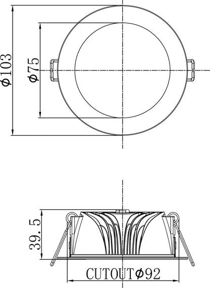 Deko-Light Reticuli 3 colour 10W Weiß