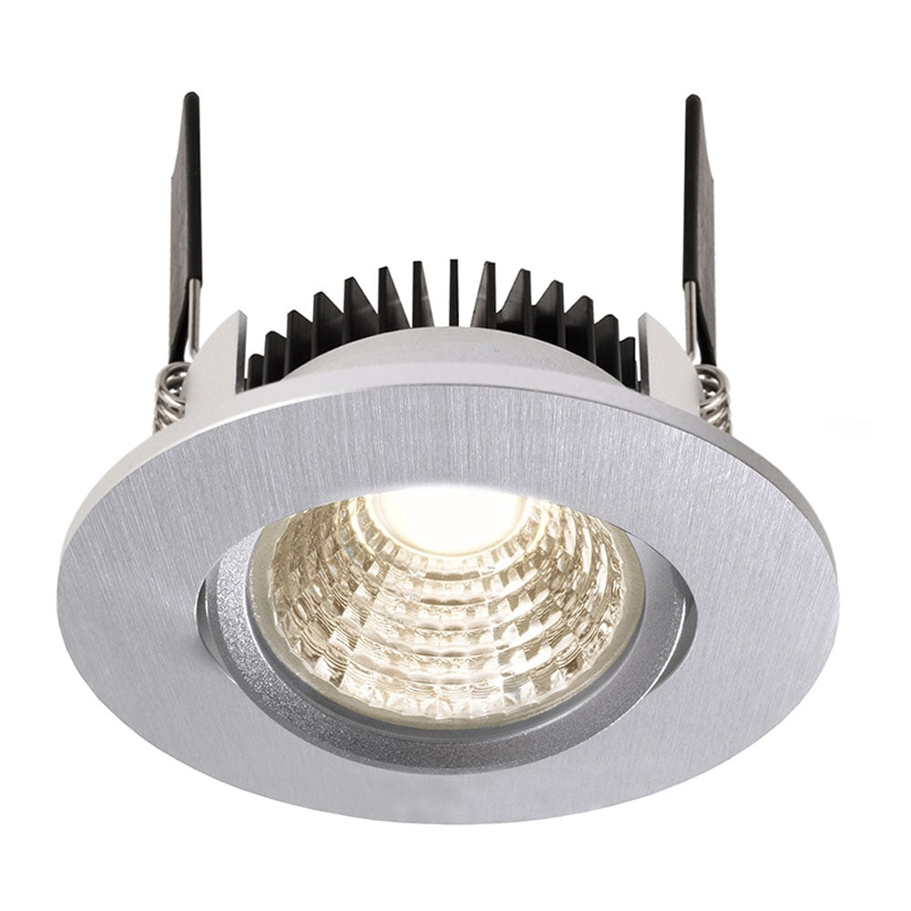 Deko-Light COB-68-24V-4000K-rund 4,5W silberfarben gebürstet