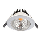 Deko-Light COB-95-24V-2700K-rund 12W silberfarben gebürstet