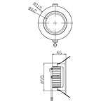 Deko-Light COB-95-24V-2700K-rund 12W weiß