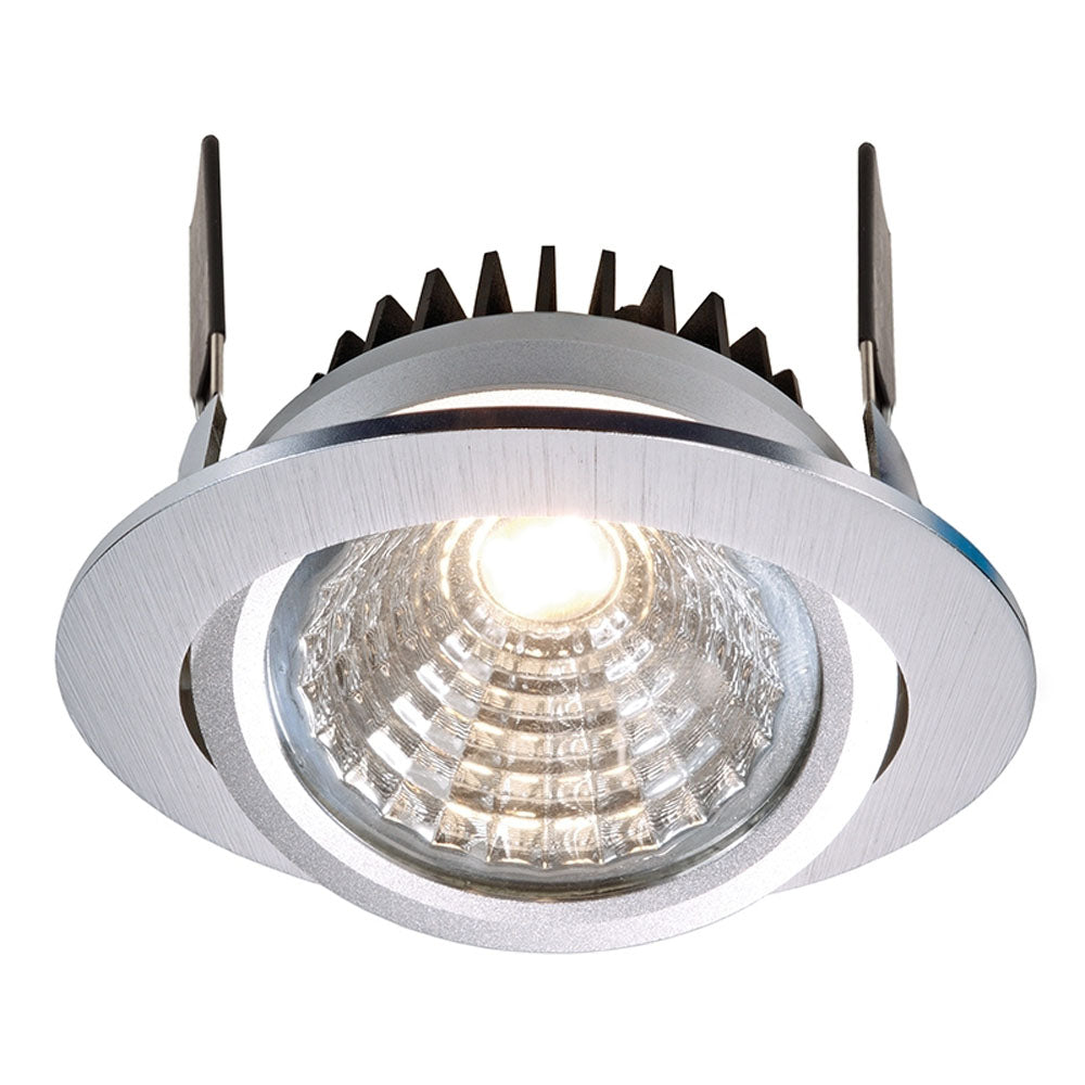Deko-Light COB-95-24V-4000K-rund 12W silberfarben gebürstet