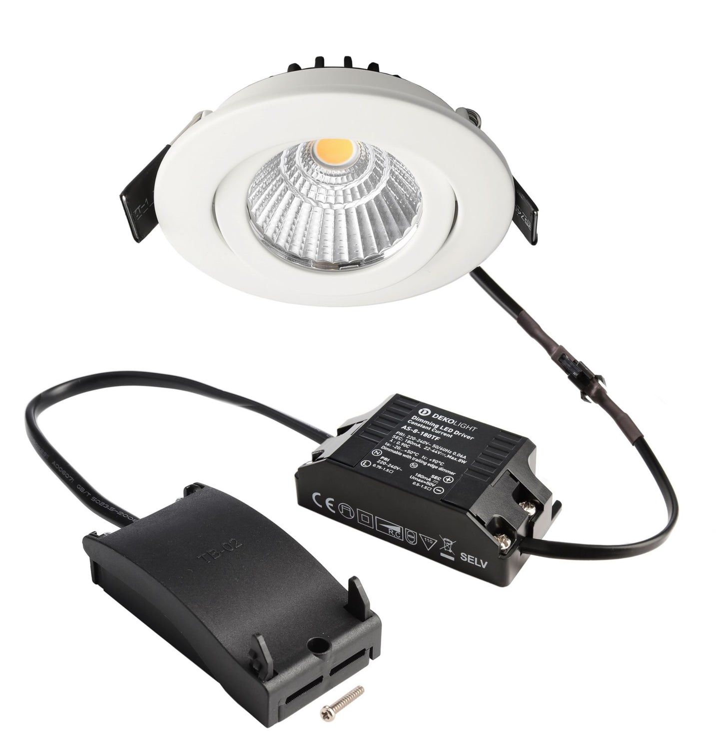 Deko-Light Dione, 8,5 W, DIM, 4000 K, Weiß