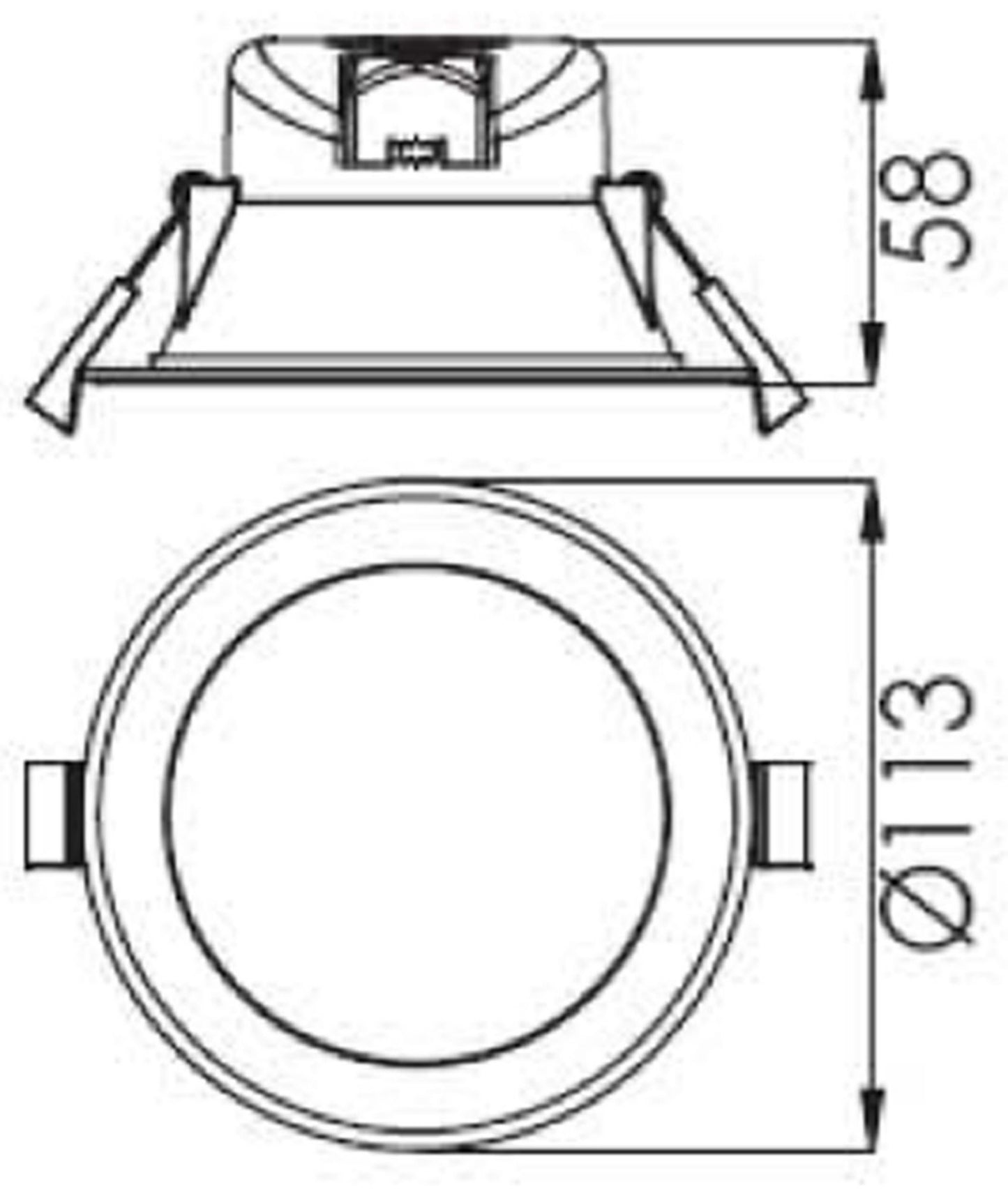 Deko-Light Acrux 90 mm, 9 W, DIM, 3000/4000/6000 K, Schwarz