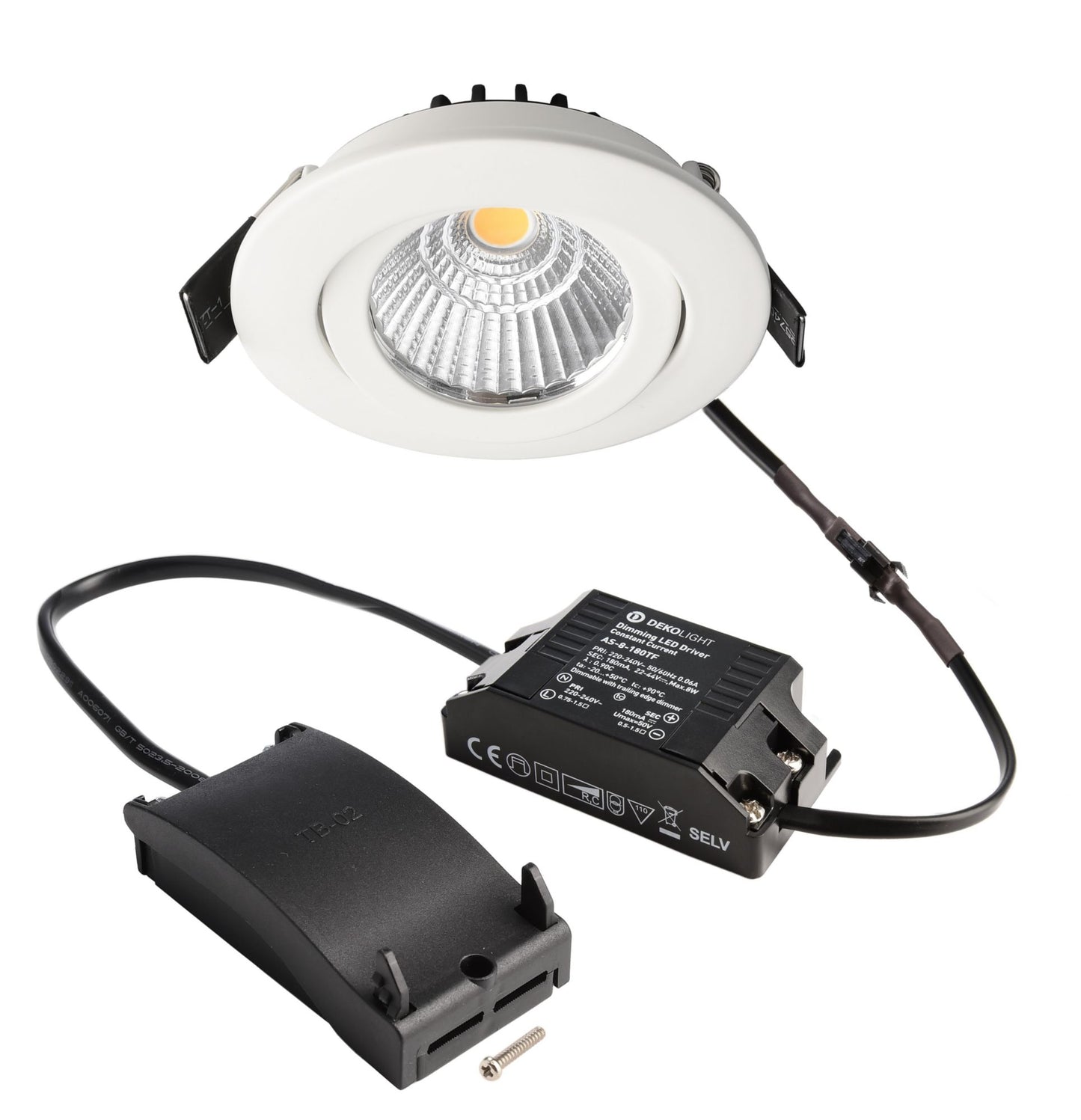 Deko-Light Dione, 8,5 W, DTW, 1800-3000 K, Weiß