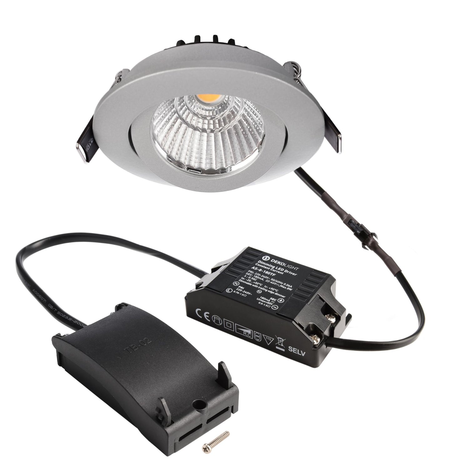 Deko-Light Dione, 8,5 W, DTW, 1800-3000 K, Silber