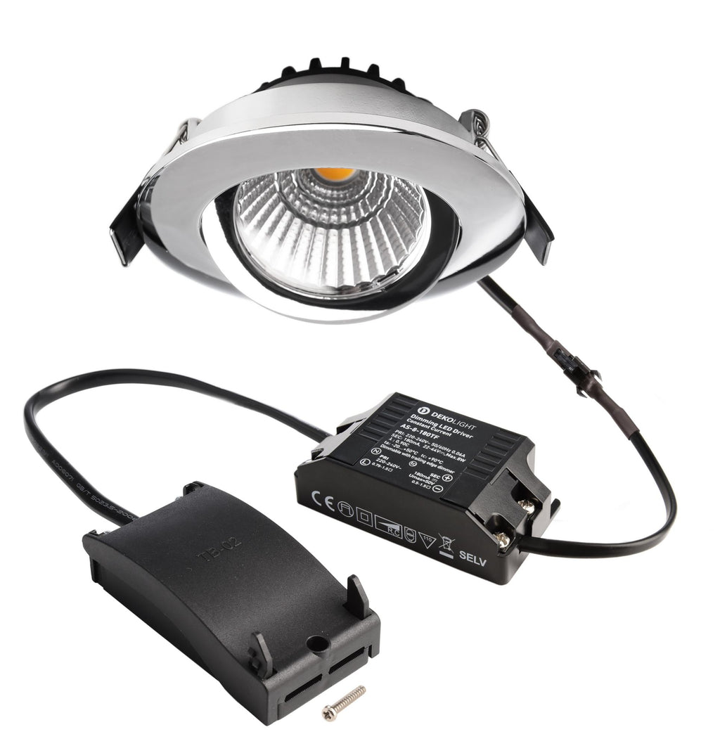 Deko-Light Dione, 8,5 W, DTW, 1800-3000 K, Silber Chrom