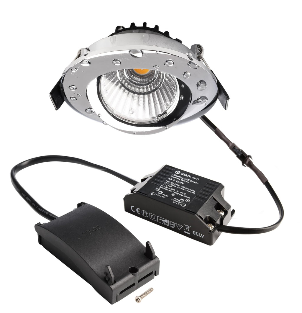Deko-Light Dione IP44 DTW, 8,5 W, DIM, 1800/3000 K, Chrom