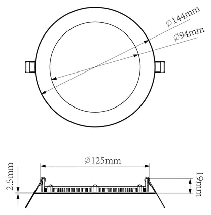 Deko-Light Anik Rund 130, 9 W, DIM, 2700 K, Weiß