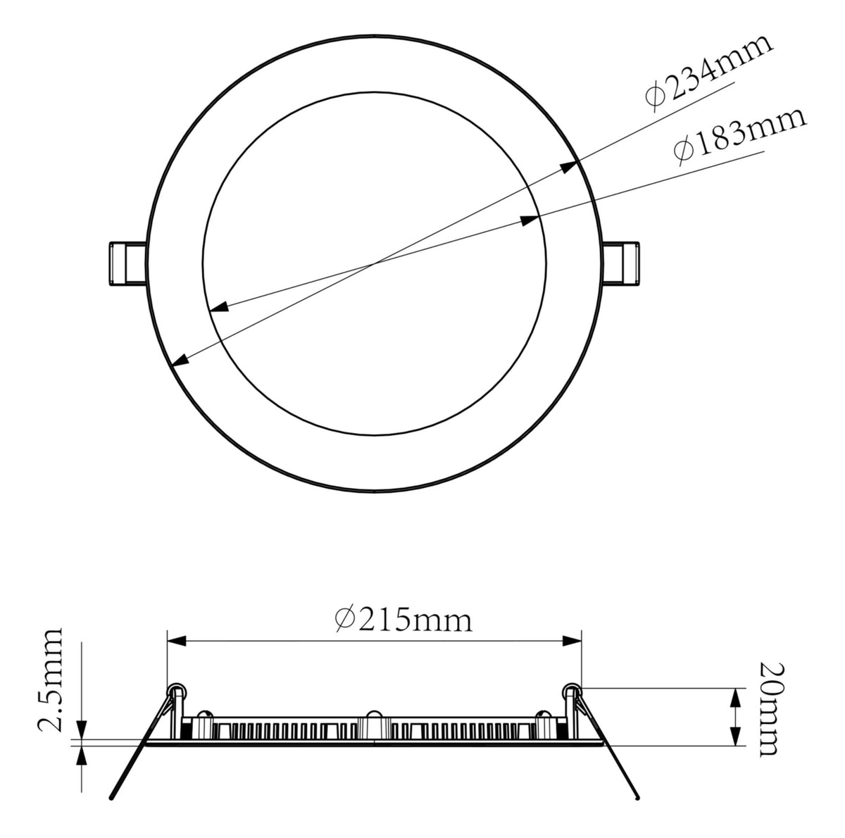 Deko-Light Anik Rund 220, 17 W, DIM, RGB/3000 K, Weiß