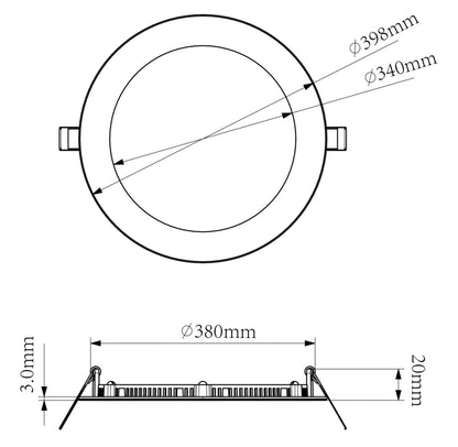Deko-Light Anik Rund 380, 30 W, DIM, 2700 K, Weiß