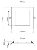 Deko-Light Anik Eckig 90, 9 W, DIM, 4000 K, Weiß