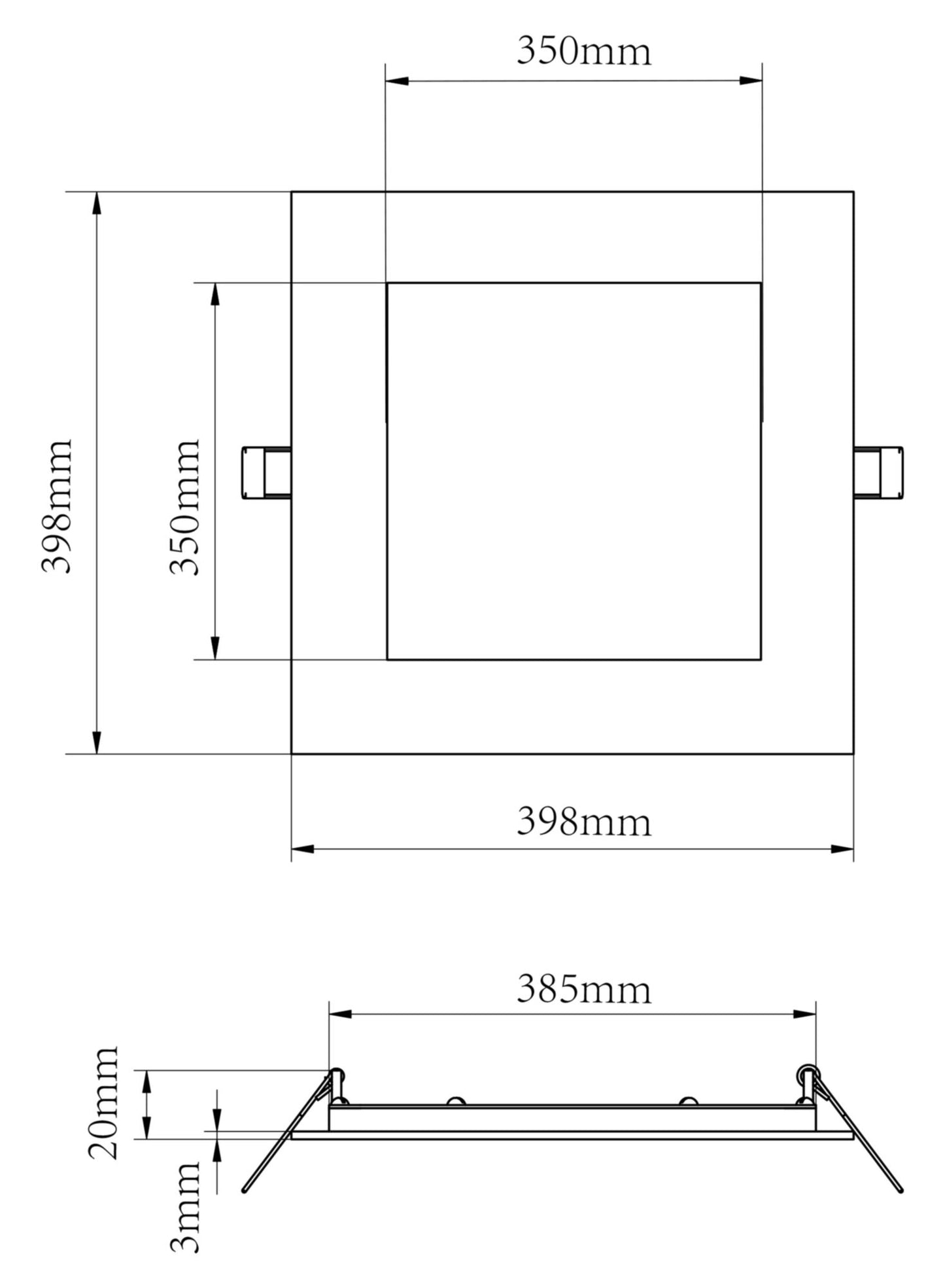 Deko-Light Anik CCT Eckig 380, 30 W, DIM, 2700-6500 K, Weiß