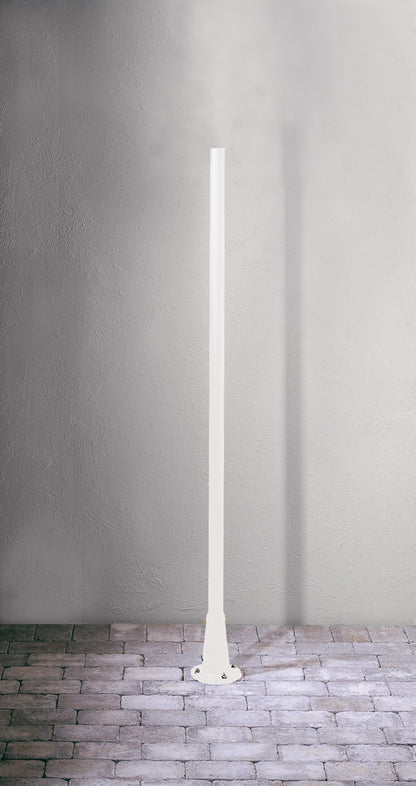 Konstsmide Pfahl Pegasus, weiss matt, Aluminium