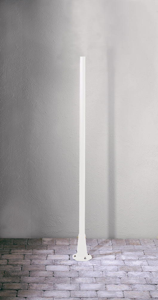 Konstsmide Pfahl Pegasus, weiss matt, Aluminium