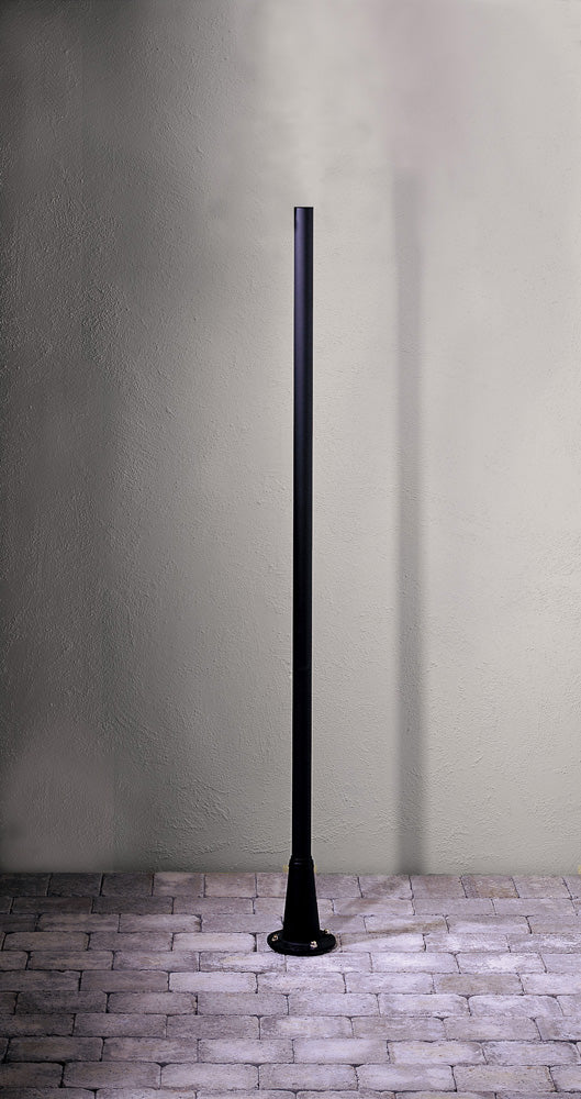 Konstsmide Pfahl Pegasus, schwarz matt, Aluminium