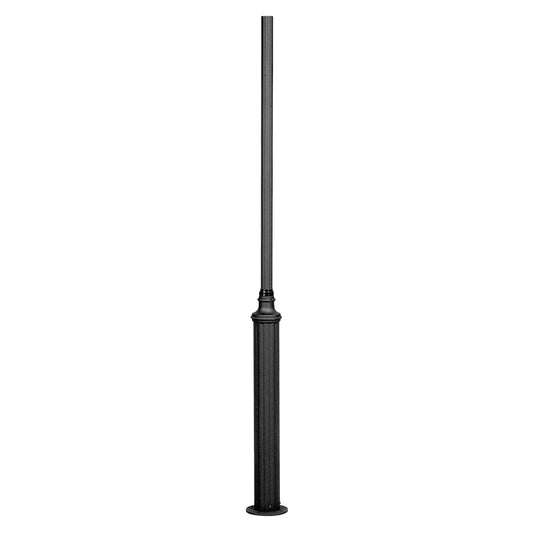 Konstsmide Pfahl Draco, schwarz, matt, Aluminium