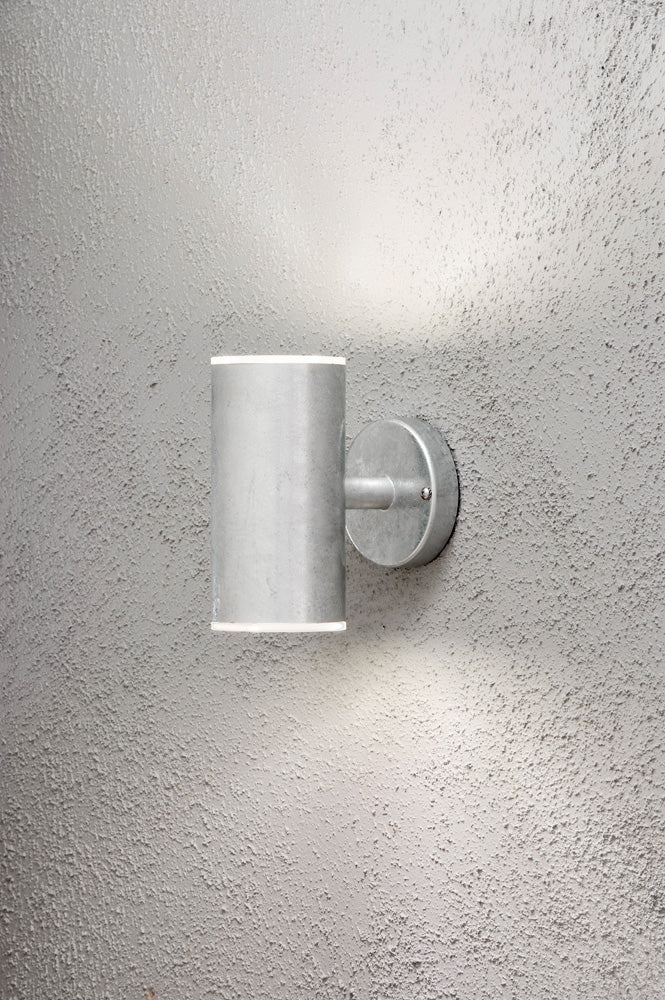 Konstsmide Ull Wandleuchte galvanisiert LED 2x8W schockresistent
