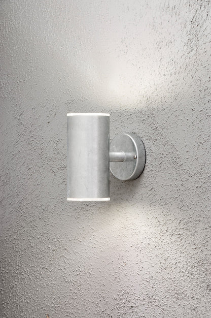 Konstsmide Ull Wandleuchte galvanisiert LED 2x8W schockresistent
