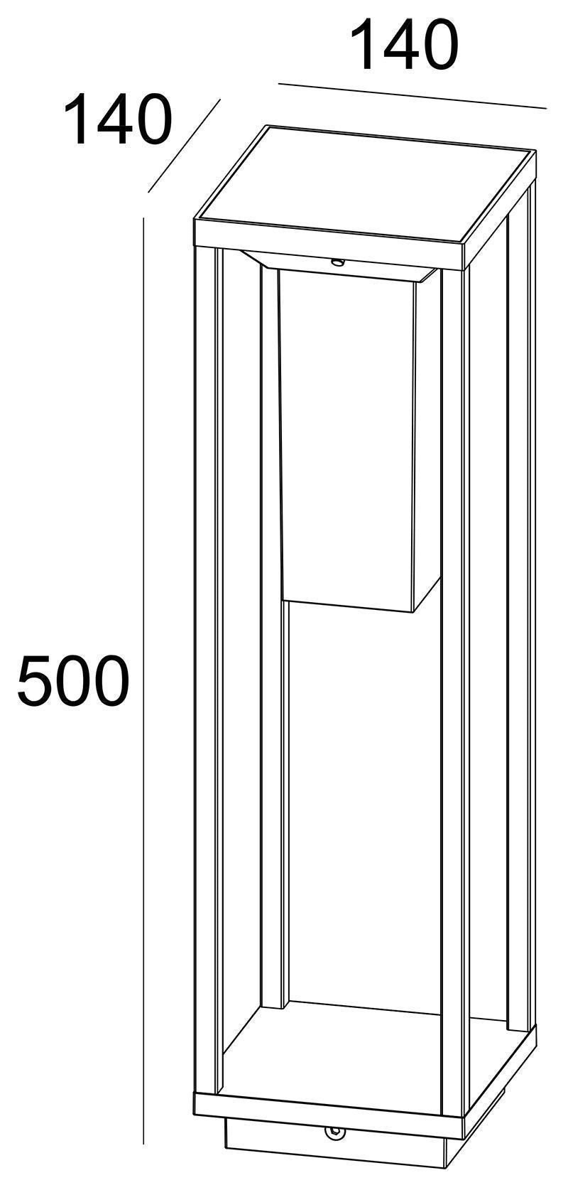 Deko-Light Samas Solar 500 2,2W dunkelgrau