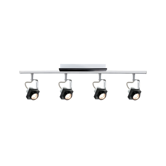 Paulmann Spotlight Phase Stange 4x5W Schwarz Chrom 230V Metall