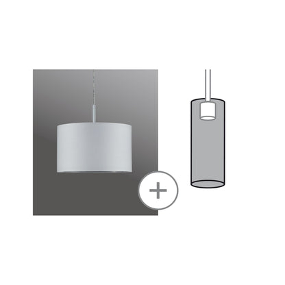 Paulmann DecoSystems Schirm Tessa 50W Weiß Stoff