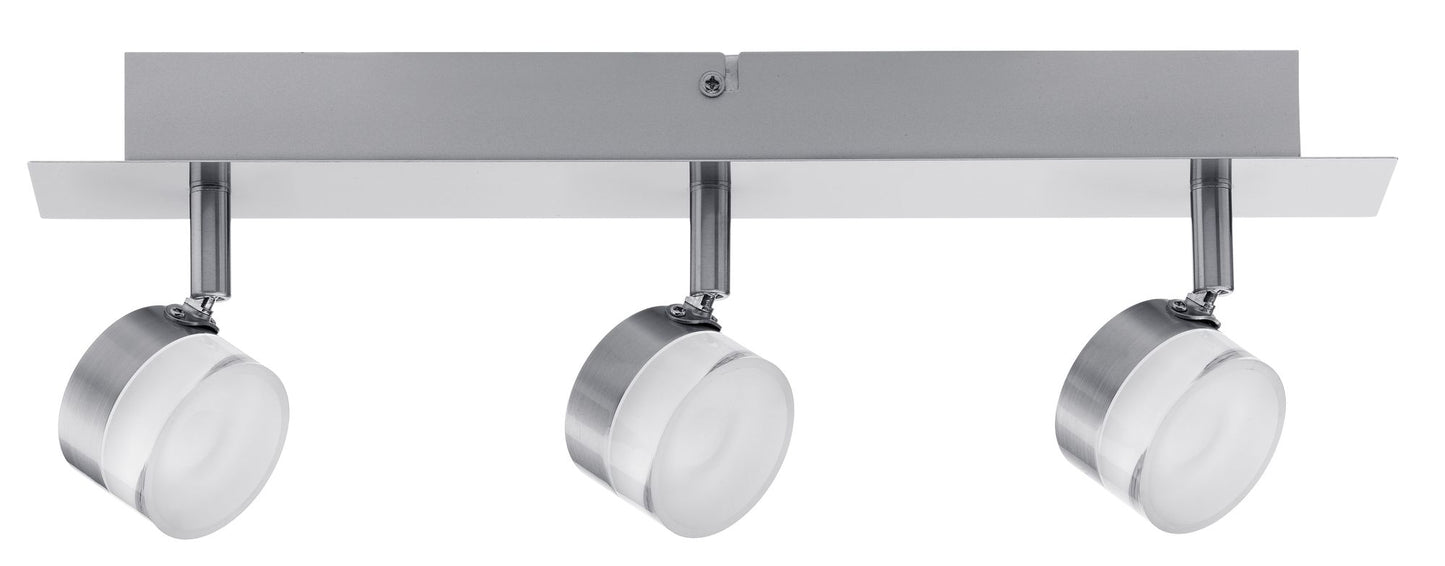 Paulmann Spotlight Slice LED 3x4,3W Eisen gebürstet 230V Metall