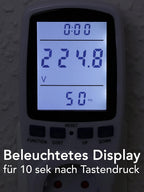 Energiekosten-Messgerät "CTM-900" LC-Display, Messung bis zu 3680W