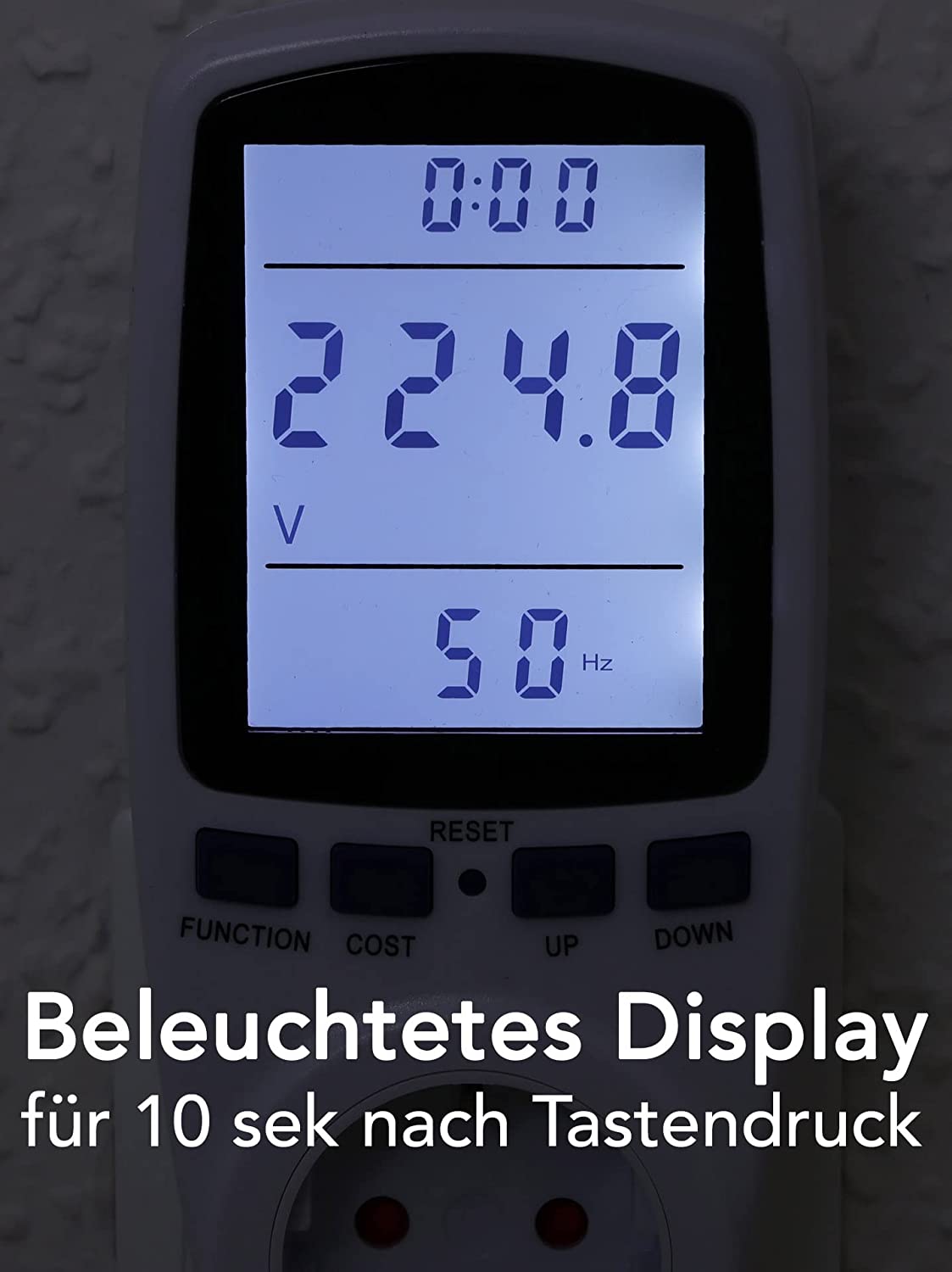 Energiekosten-Messgerät "CTM-900" LC-Display, Messung bis zu 3680W