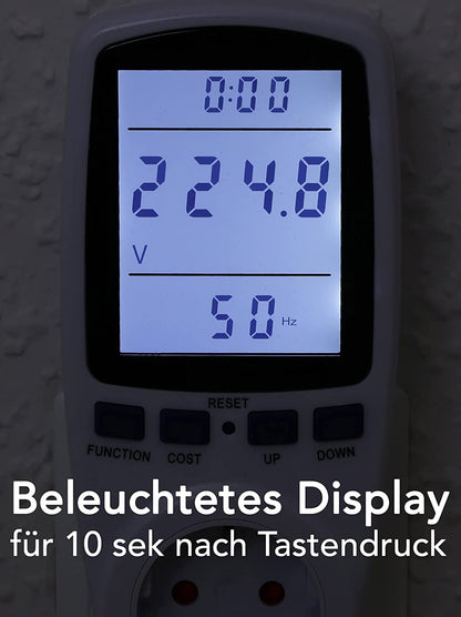 Energiekosten-Messgerät "CTM-900" LC-Display, Messung bis zu 3680W