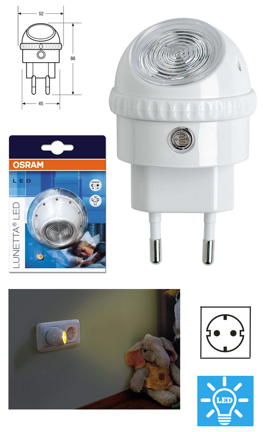 OSRAM Nachtlicht LUNETTA LED 47000-01 952505