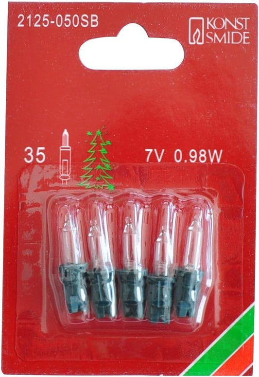 5x Ersatzlämpchen 7V klar 2125-050SB