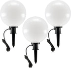 Garten Kugelleuchte Erdspieß "CT-GL30cm" IP44, 230V, 1,5m Kabel, E27 Fassung