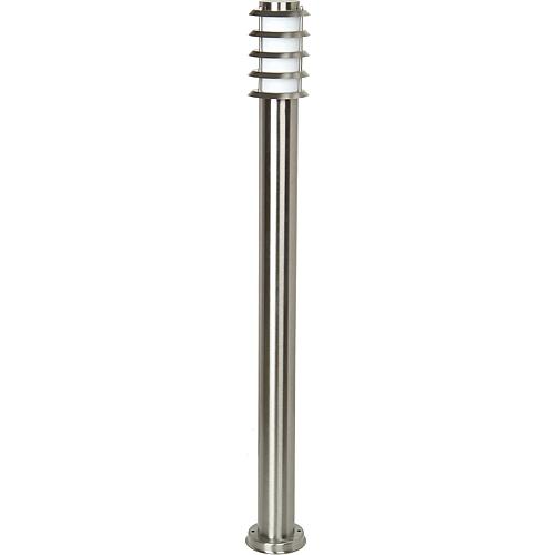 EGB Edelstahl-Pollerleuchte IP44, Kunst.-Glas opal 1x E27 / max 40W