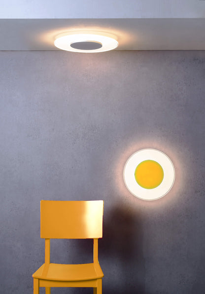 Deko-Light Zaniah 24W, Cover Safran Gelb 24W Weiß