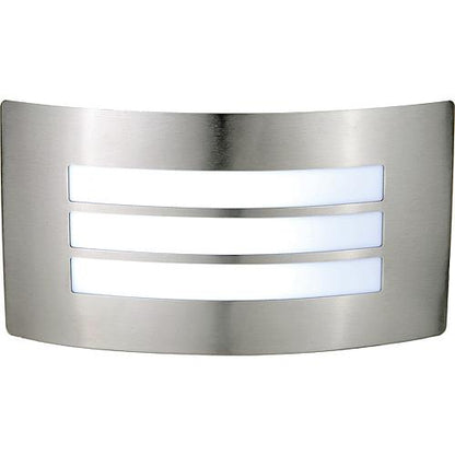 EGB Edelstahl-Wandleuchte IP44 1x E27 / max 40W