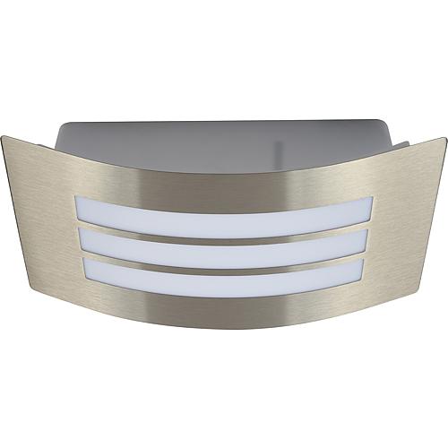 EGB Edelstahl-Wandleuchte IP44 1x E27 / max 40W