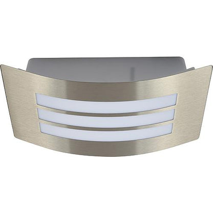 EGB Edelstahl-Wandleuchte IP44 1x E27 / max 40W