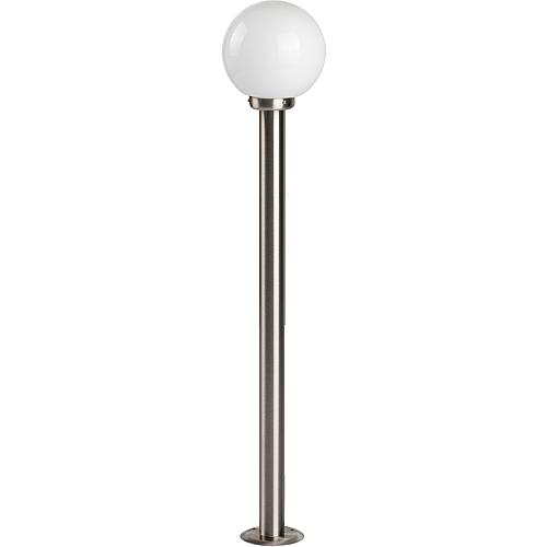 EGB Edelstahl-Pollerleuchte IP44, Glas opal D200mm 1x E27 / max 60W