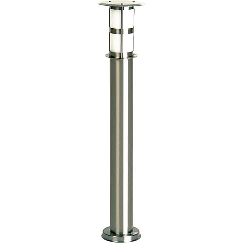 EGB Edelstahl-Pollerleuchte IP44, Glas opal 1x E27 / max 60W