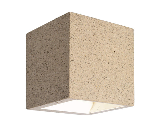 Deko-Light Mini Cube Beige Granit 4W Weiß
