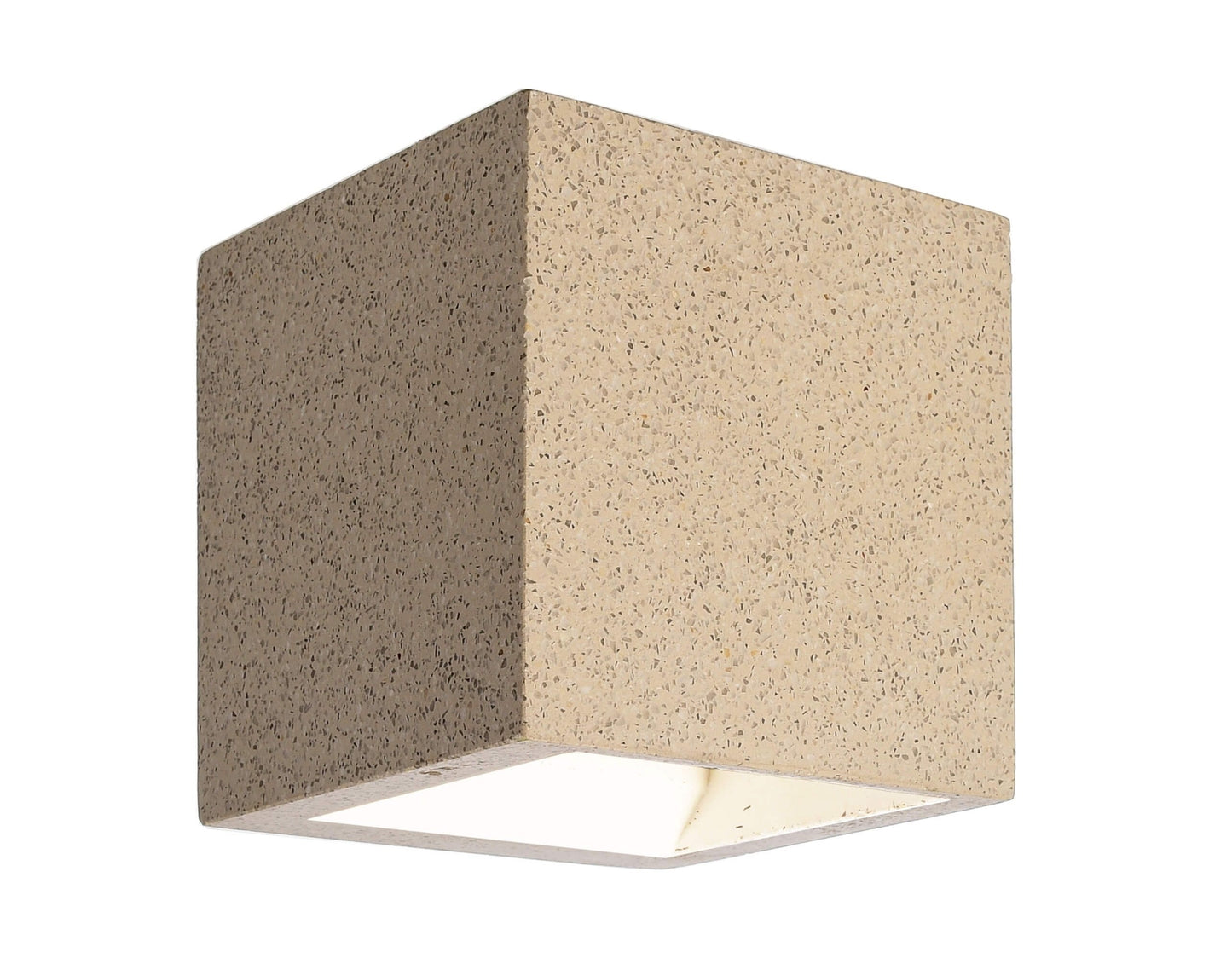 Deko-Light Mini Cube Beige Granit 4W Weiß