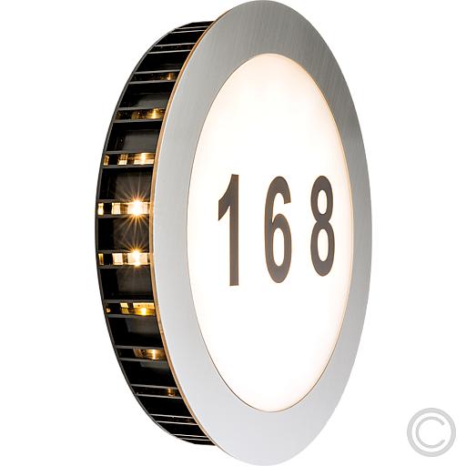 Paulmann Special Hausnummernleuchte Sun IP44 LED 1x5,6W 230V 260mm Edelst./Weiß Eds/Polyc