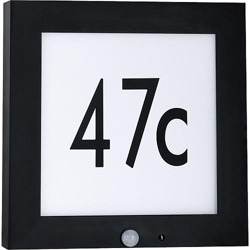 Paulmann Outdoor Panel 30x30 cm IP44 9W 230V Anthrazit Hausnummer mit Bewegungsmelder