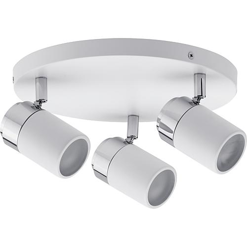 Paulmann Spotlight Zyli IP44 Rondell max 3x10W GU10 Weiß/Chrom 230V Metall